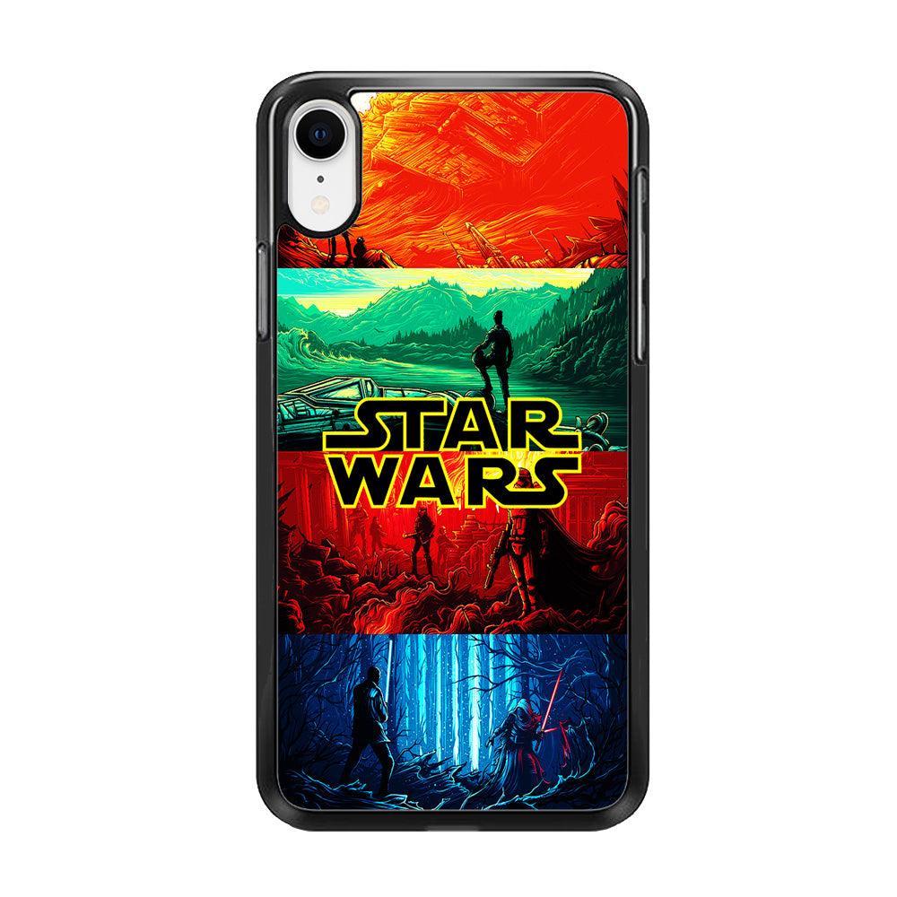 Star Wars Poster Art iPhone XR Case-Rubber / Black (2D Case)-Xtracase