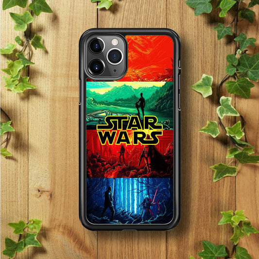 Star Wars Poster Art iPhone 11 Pro Case-Rubber / Black (2D Case)-Xtracase
