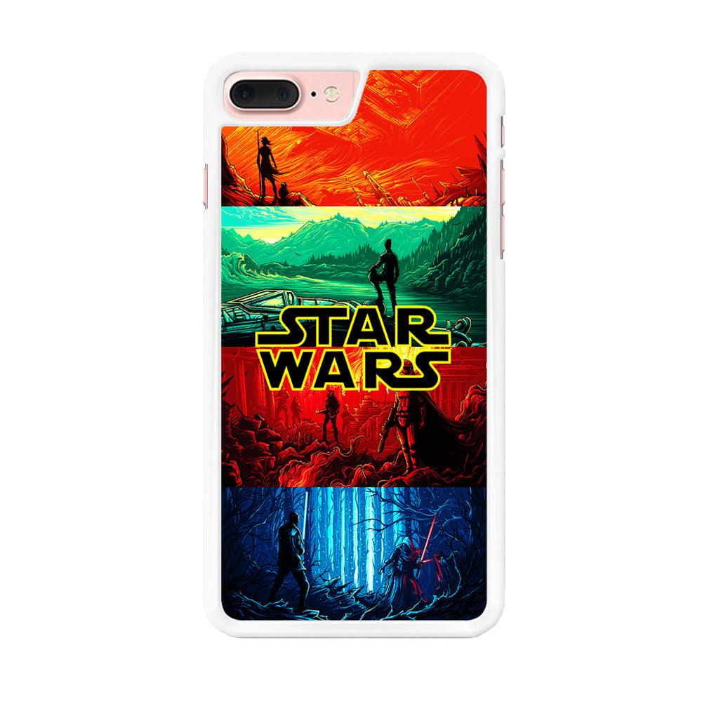 Star Wars Poster Art iPhone 8 Plus Case-Rubber / White (2D Case)-Xtracase