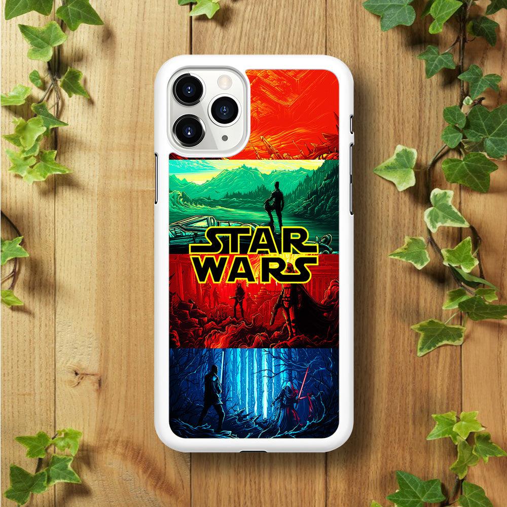 Star Wars Poster Art iPhone 11 Pro Case-Rubber / White (2D Case)-Xtracase