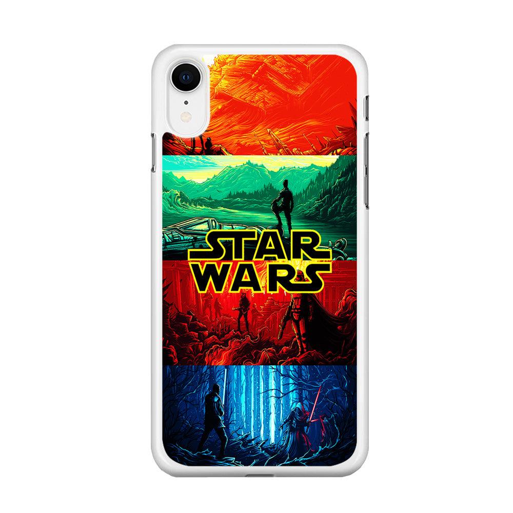 Star Wars Poster Art iPhone XR Case-Rubber / White (2D Case)-Xtracase