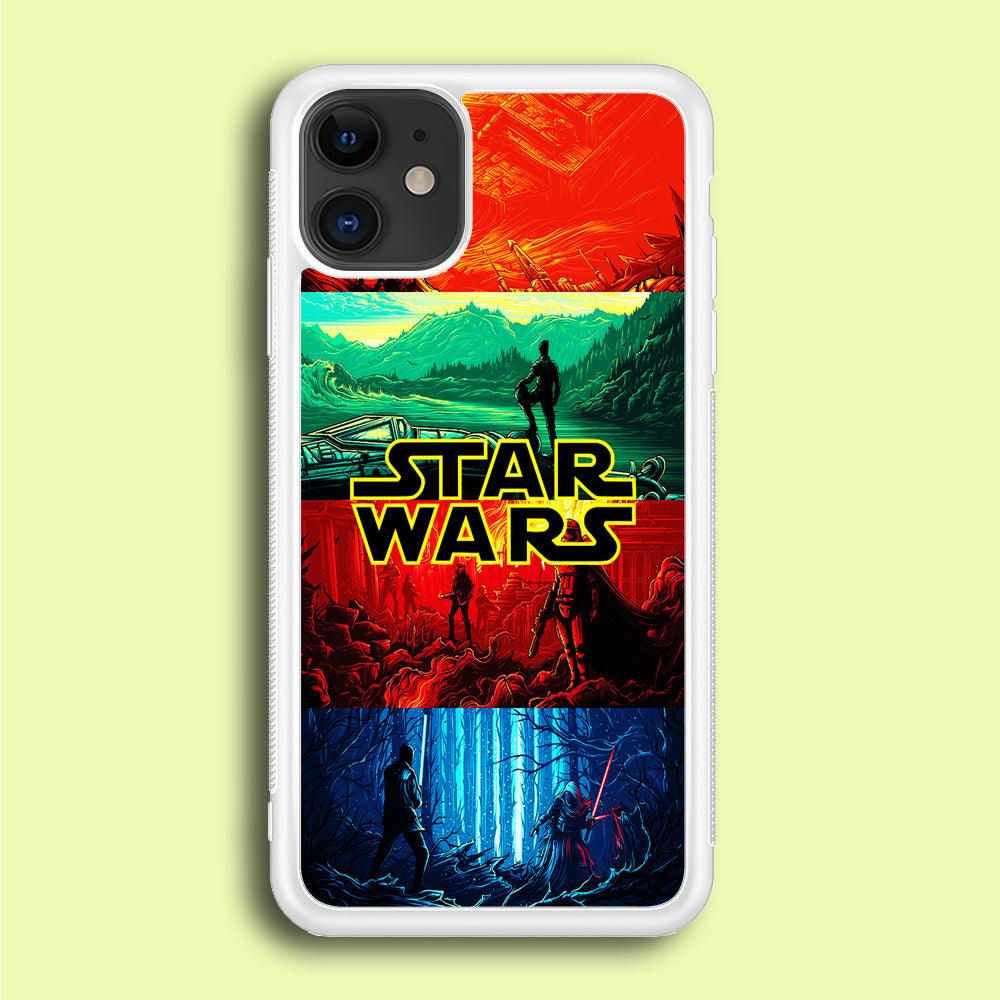 Star Wars Poster Art iPhone 12 Mini Case-Rubber / White (2D Case)-Xtracase