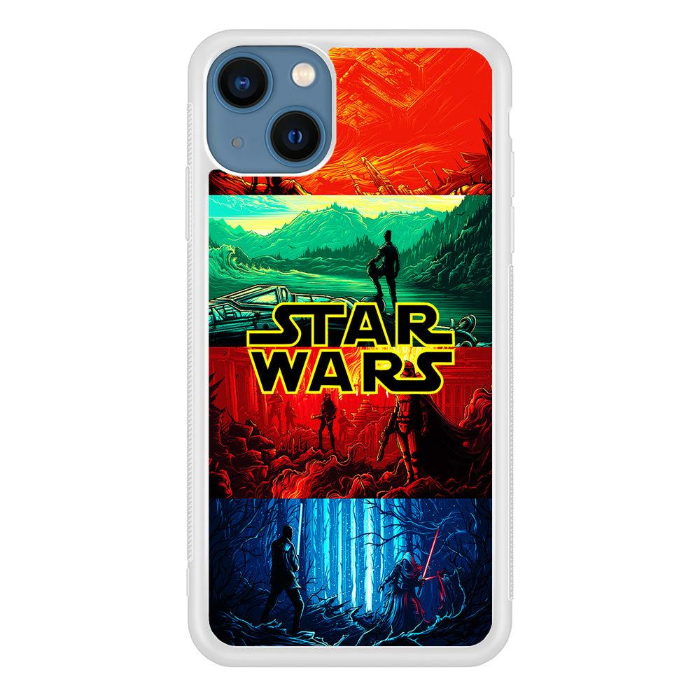 Star Wars Poster Art iPhone 13 Case-Rubber / White (2D Case)-Xtracase