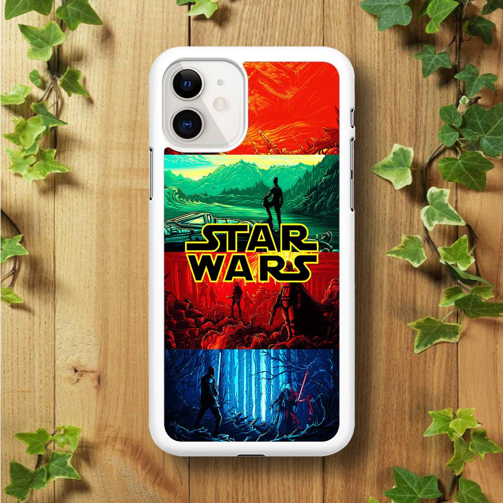 Star Wars Poster Art iPhone 11 Case-Rubber / White (2D Case)-Xtracase