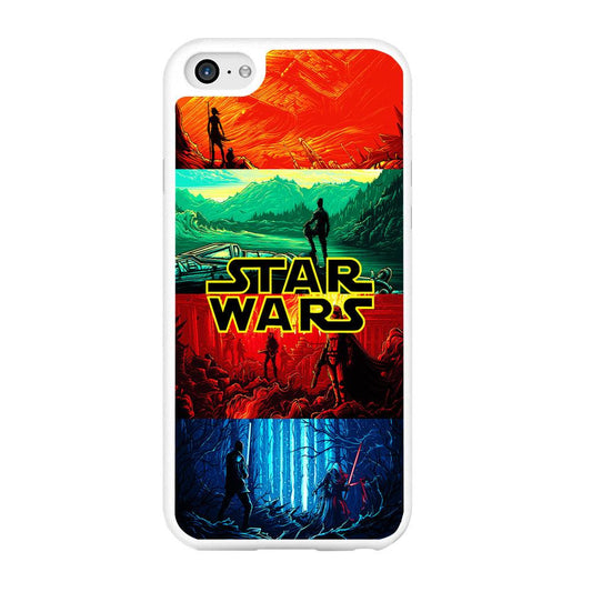 Star Wars Poster Art iPhone 6 Plus | 6s Plus Case-Rubber / White (2D Case)-Xtracase