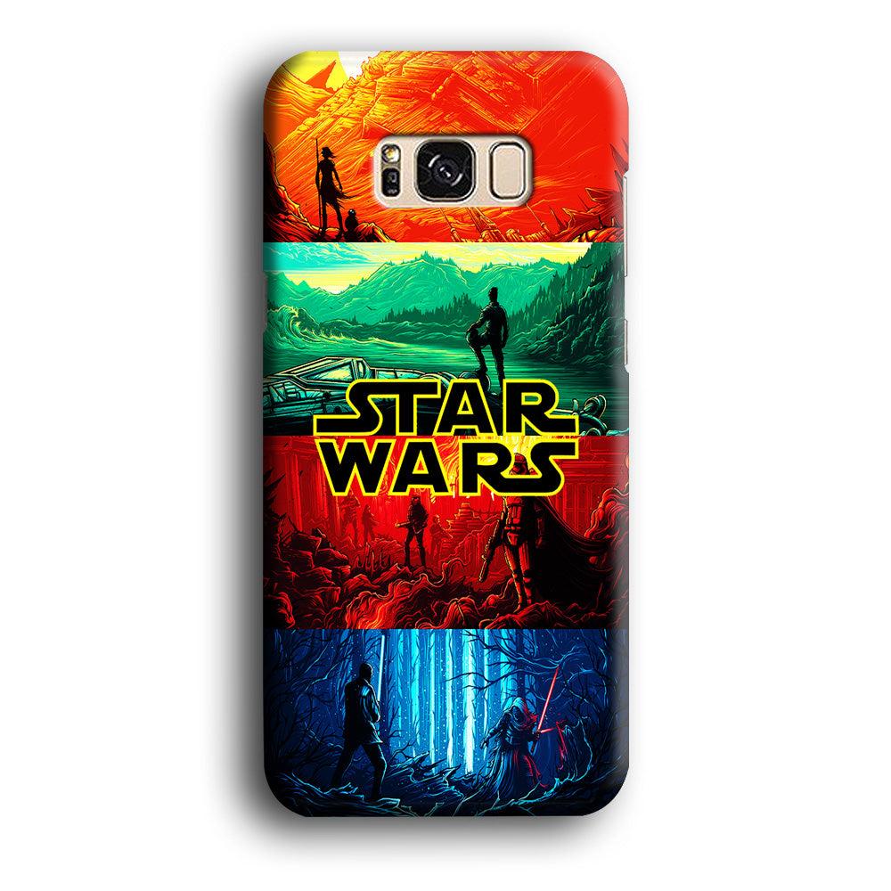 Star Wars Poster Art Samsung Galaxy S8 Case-Plastic / Full Wrap (3D Case)-Xtracase