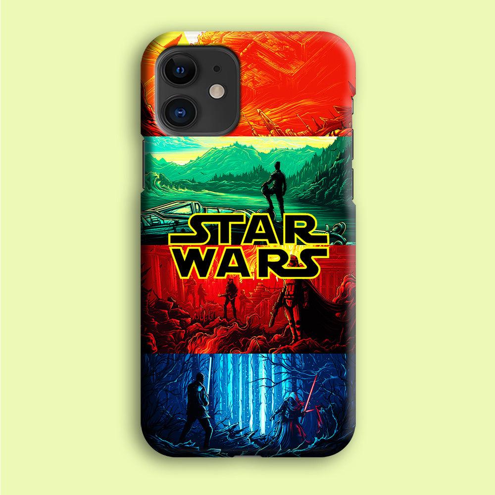 Star Wars Poster Art iPhone 12 Mini Case-Plastic / Full Wrap (3D Case)-Xtracase