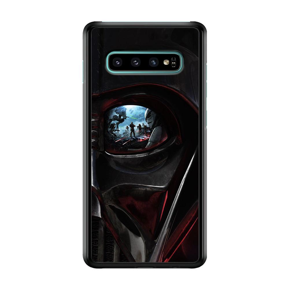 Star Wars Shadow Stormtrooper Samsung Galaxy S10 Case-Rubber / White (2D Case)-Xtracase