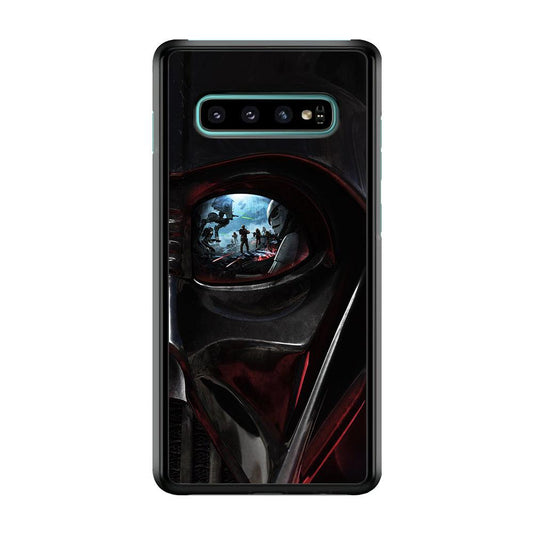 Star Wars Shadow Stormtrooper Samsung Galaxy S10 Case-Rubber / White (2D Case)-Xtracase
