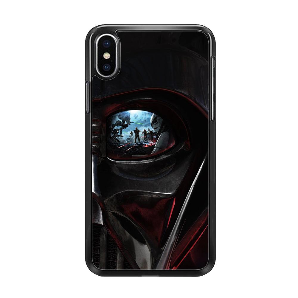 Star Wars Shadow Stormtrooper iPhone Xs Case-Rubber / Black (2D Case)-Xtracase