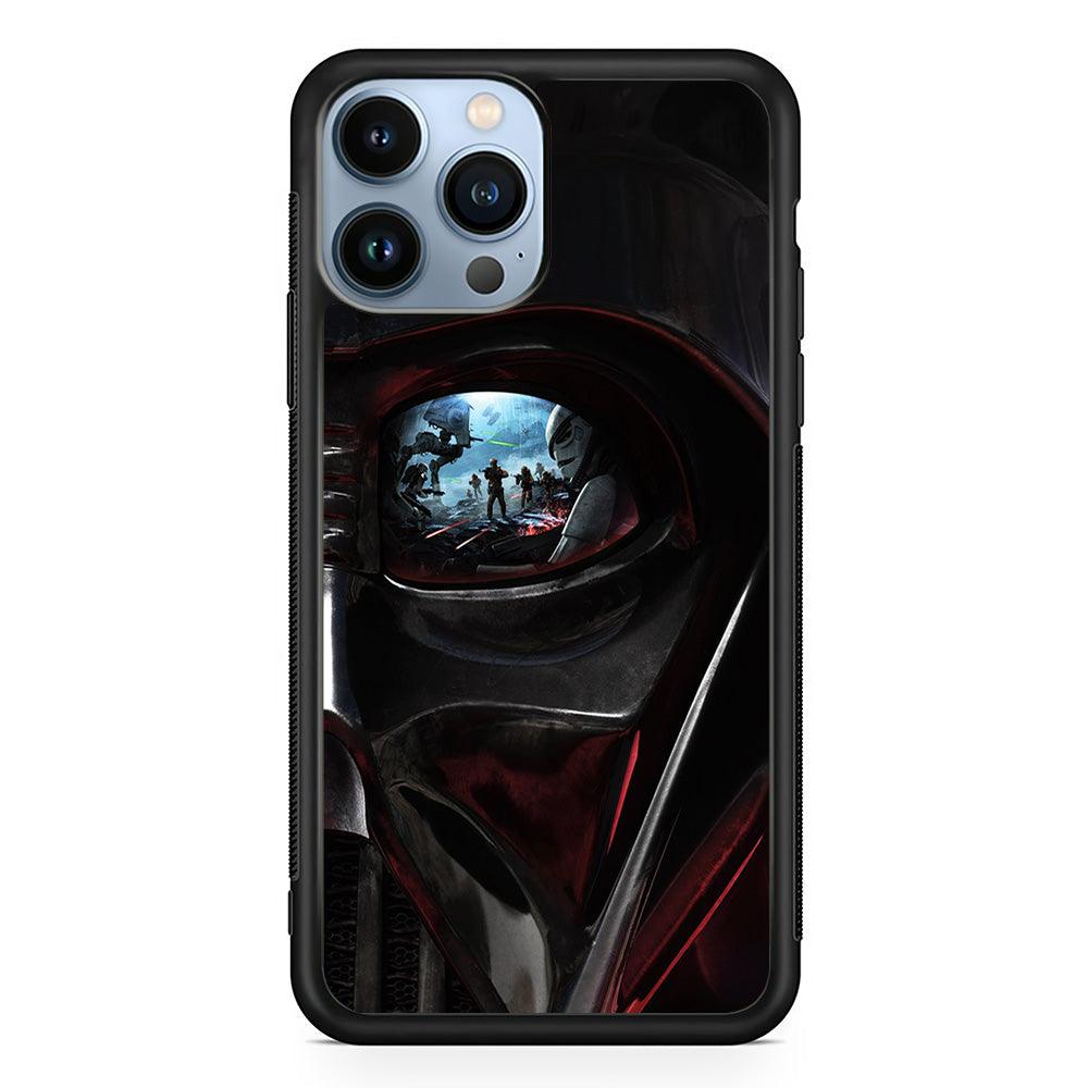 Star Wars Shadow Stormtrooper iPhone 13 Pro Case-Rubber / Black (2D Case)-Xtracase