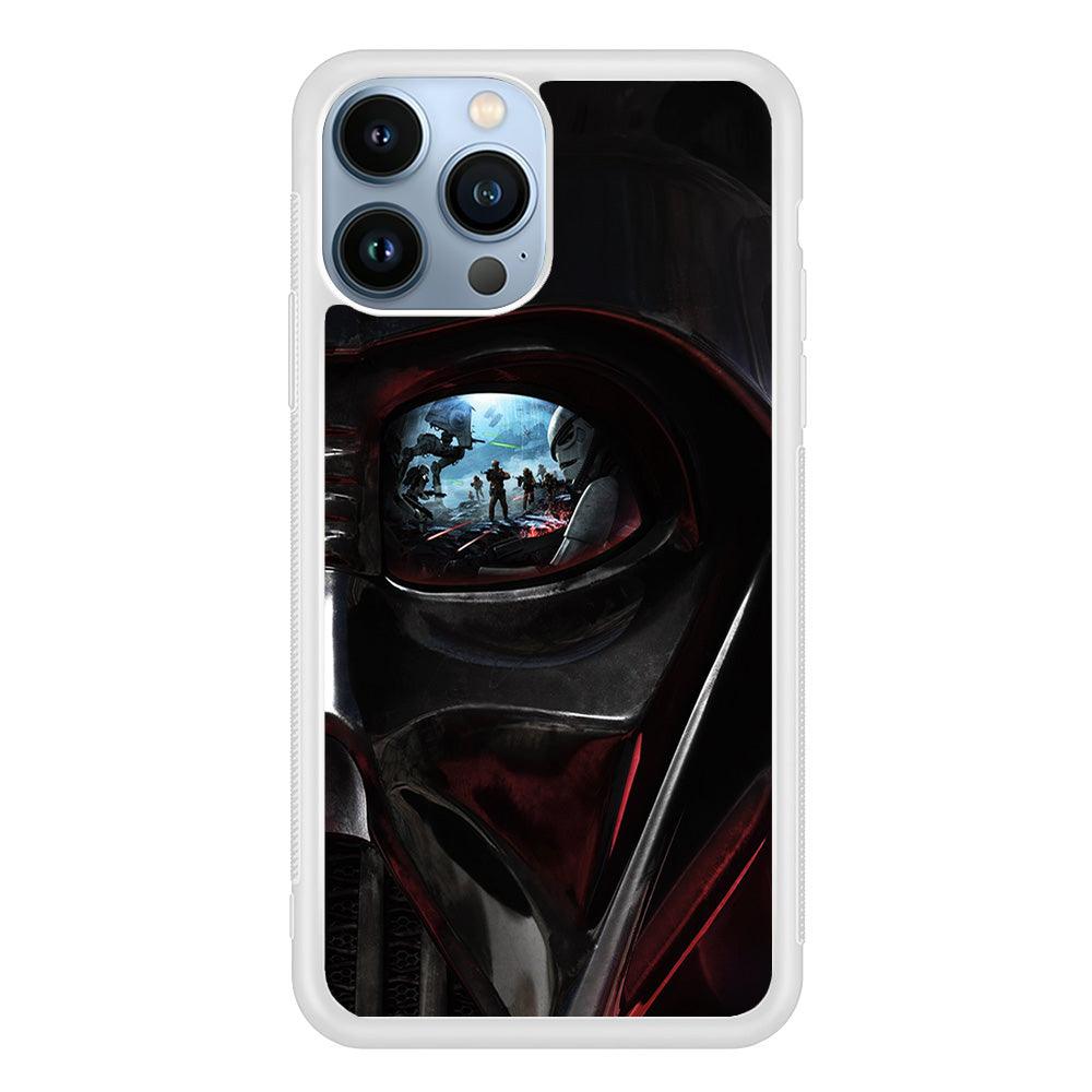 Star Wars Shadow Stormtrooper iPhone 13 Pro Max Case-Rubber / White (2D Case)-Xtracase