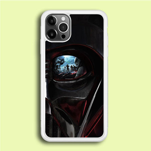 Star Wars Shadow Stormtrooper iPhone 12 Pro Max Case-Rubber / White (2D Case)-Xtracase