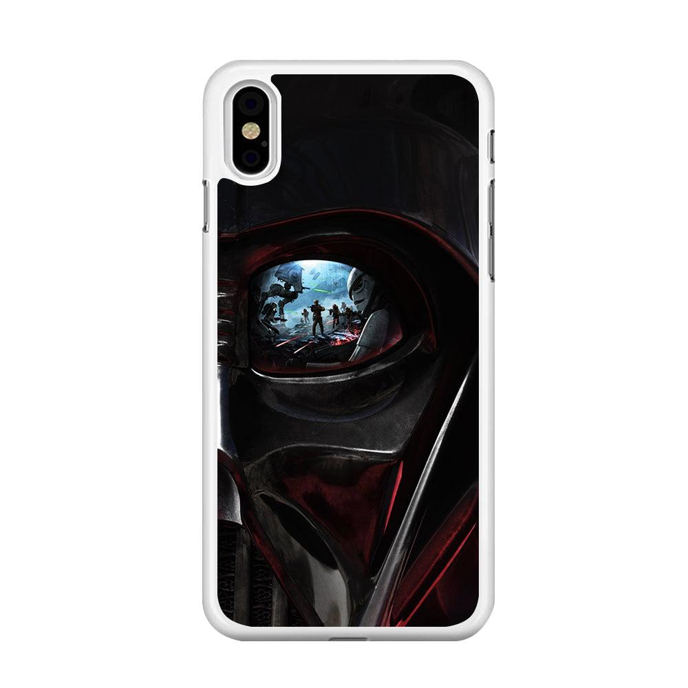 Star Wars Shadow Stormtrooper iPhone Xs Case-Rubber / White (2D Case)-Xtracase