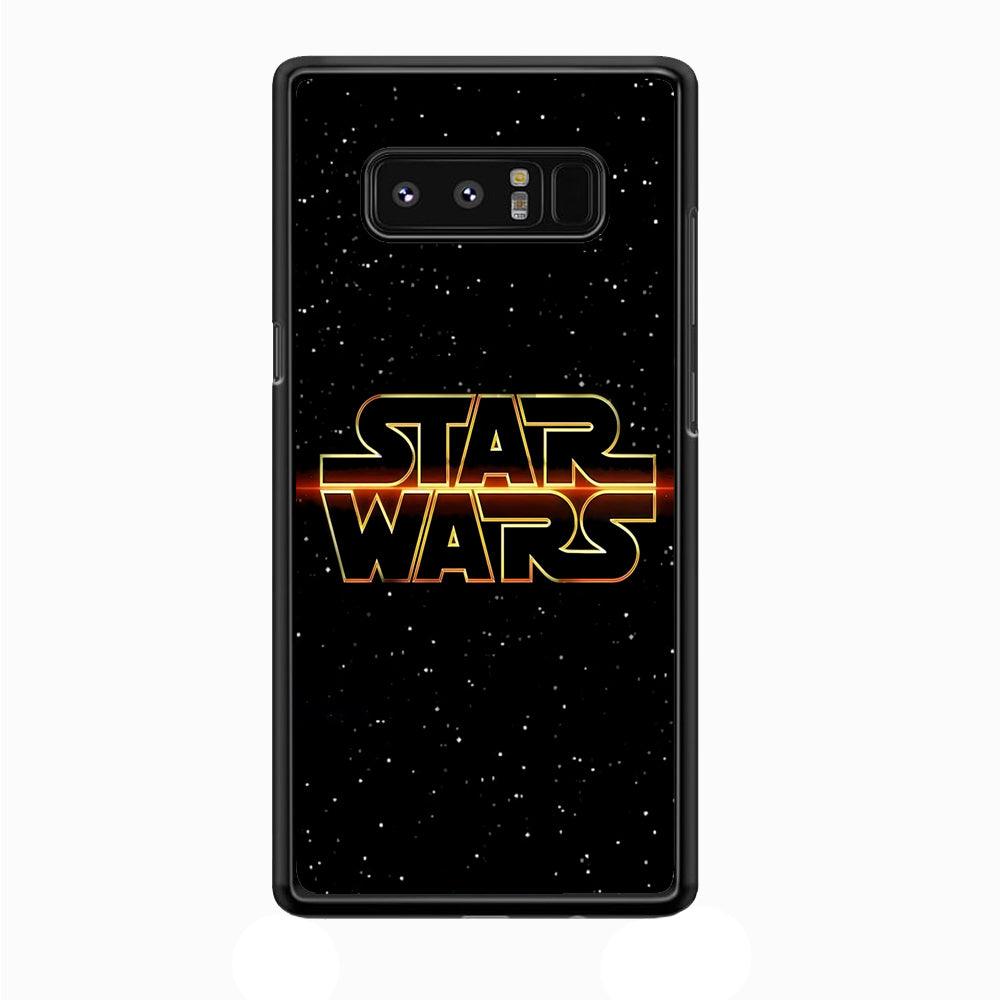 Star Wars Space Sparkly Samsung Galaxy Note 8 Case-Plastic / Full Wrap (3D Case)-Xtracase