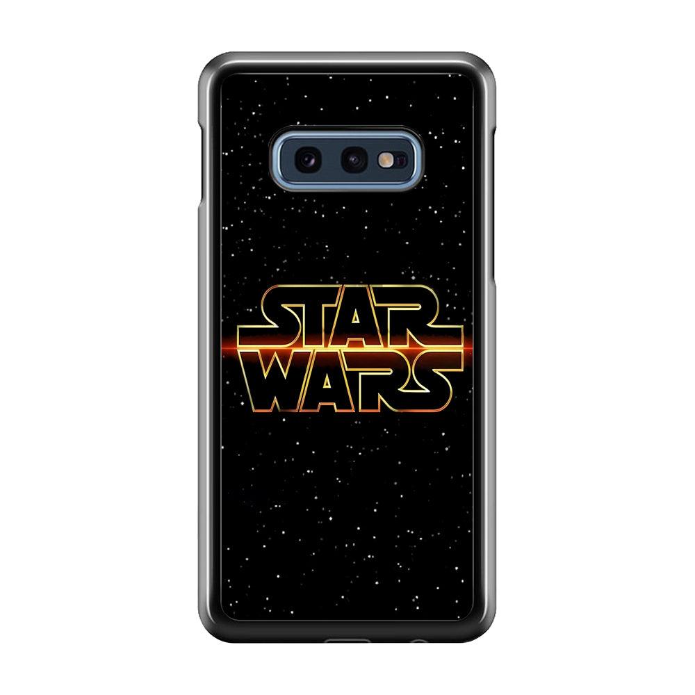 Star Wars Space Sparkly Samsung Galaxy S10E Case-Plastic / Full Wrap (3D Case)-Xtracase