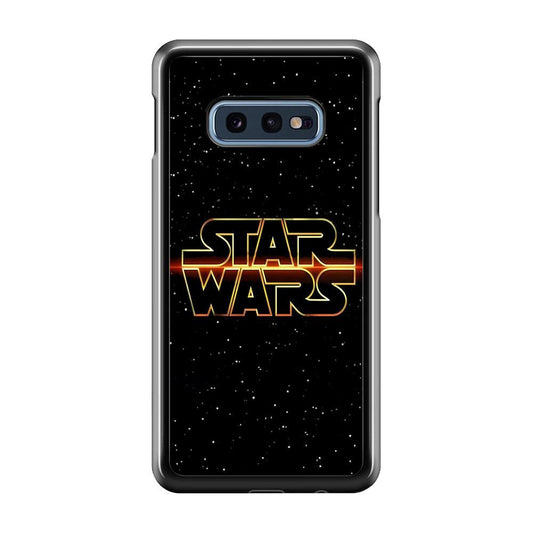 Star Wars Space Sparkly Samsung Galaxy S10E Case-Plastic / Full Wrap (3D Case)-Xtracase