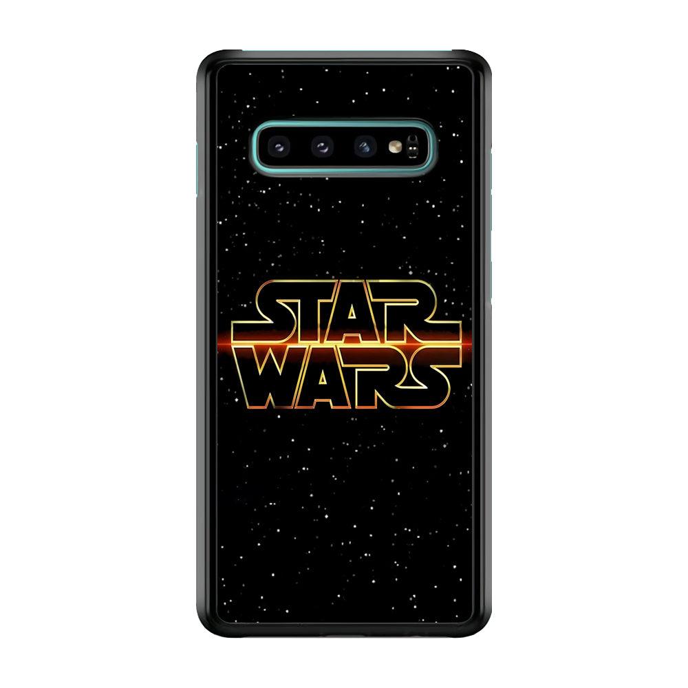 Star Wars Space Sparkly Samsung Galaxy S10 Case-Plastic / Full Wrap (3D Case)-Xtracase