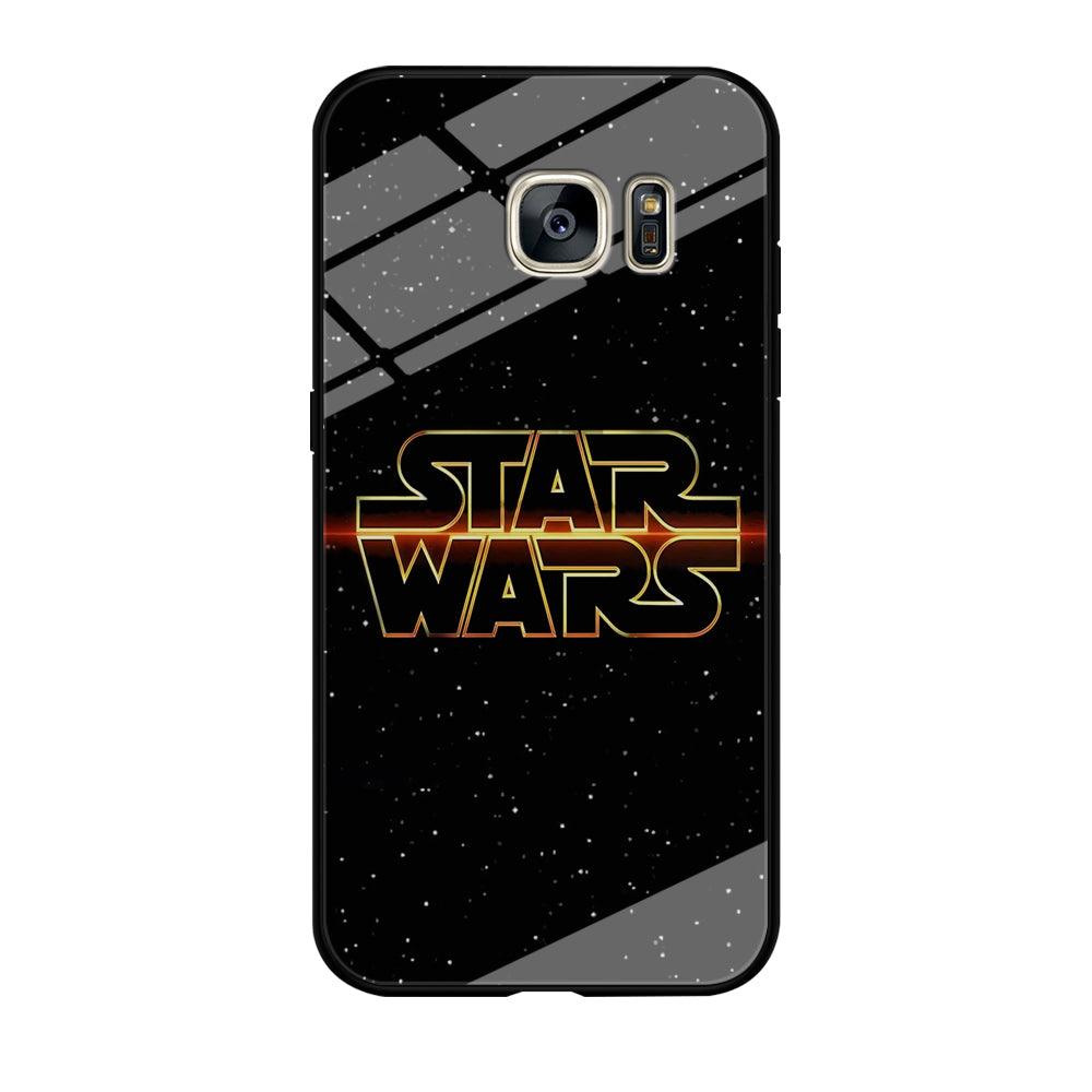 Star Wars Space Sparkly Samsung Galaxy S7 Edge Case-Tempered Glass Case-Xtracase