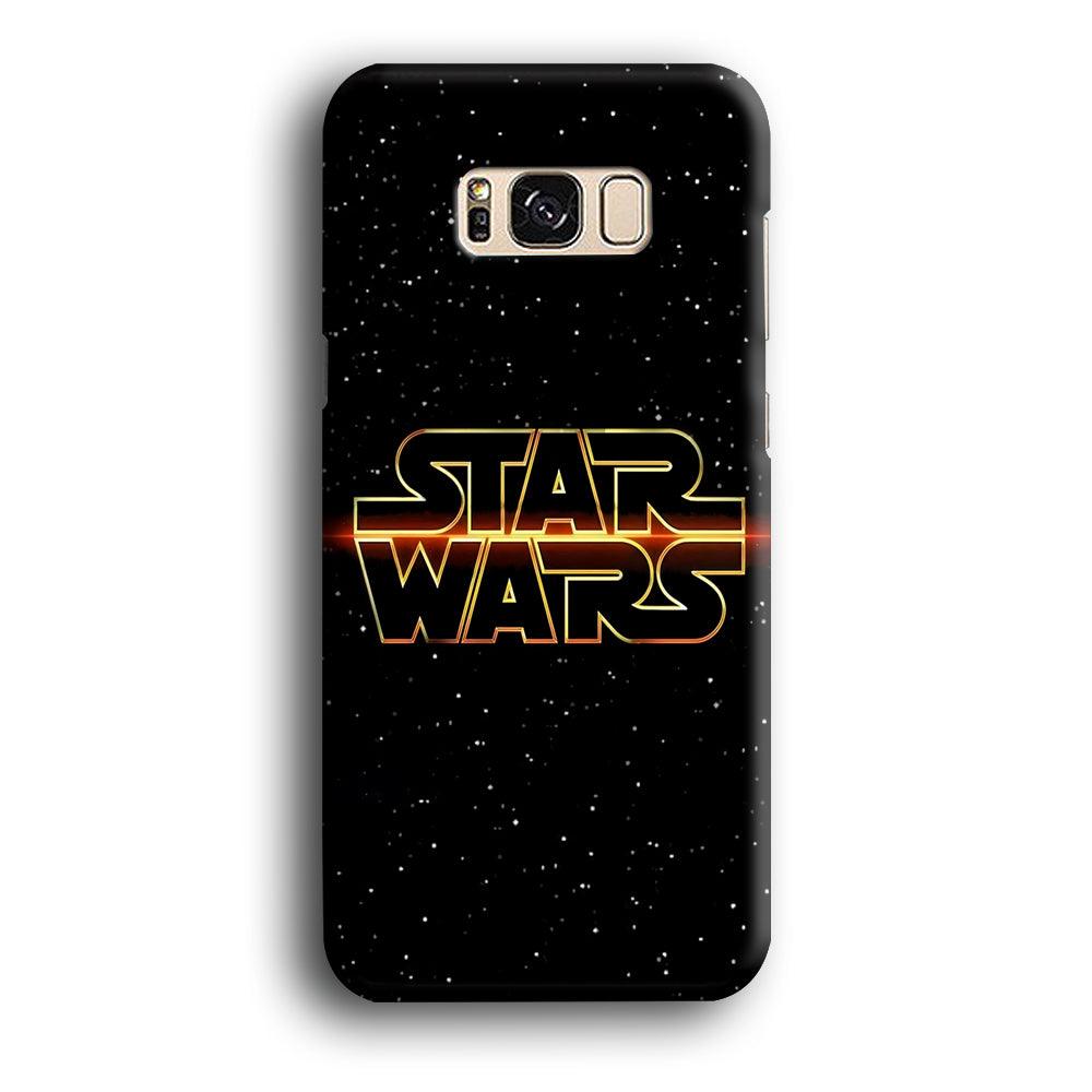 Star Wars Space Sparkly Samsung Galaxy S8 Case-Plastic / Full Wrap (3D Case)-Xtracase