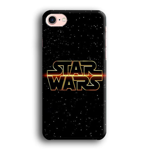 Star Wars Space Sparkly iPhone 7 Case-Plastic / Full Wrap (3D Case)-Xtracase