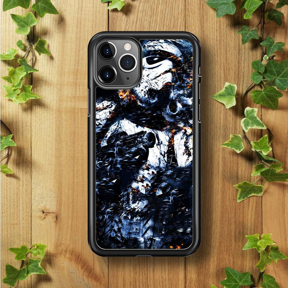 Star Wars Stormtrooper Abstract iPhone 11 Pro Case-Rubber / Black (2D Case)-Xtracase