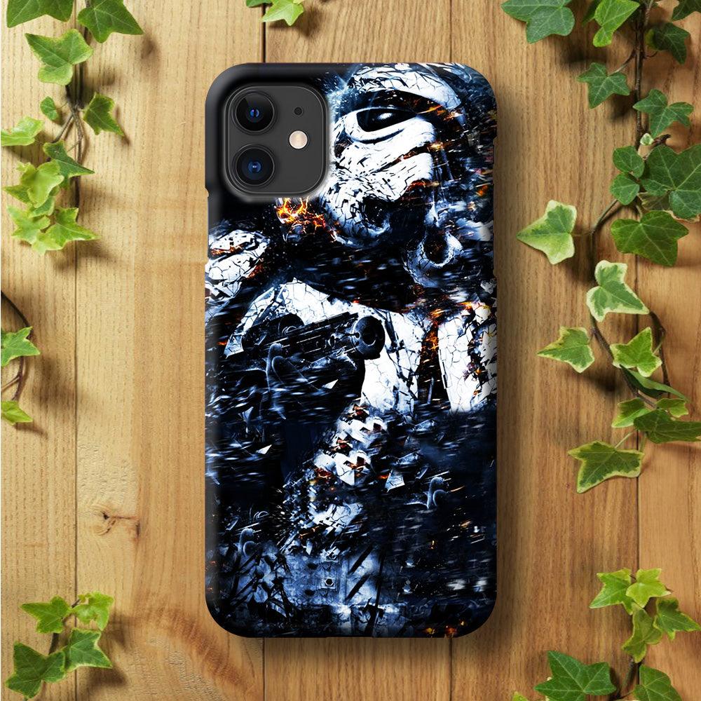Star Wars Stormtrooper Abstract iPhone 11 Case-Plastic / Full Wrap (3D Case)-Xtracase