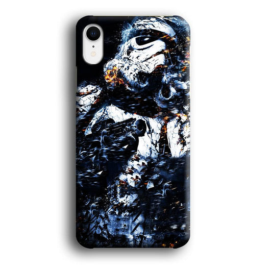 Star Wars Stormtrooper Abstract iPhone XR Case-Plastic / Full Wrap (3D Case)-Xtracase