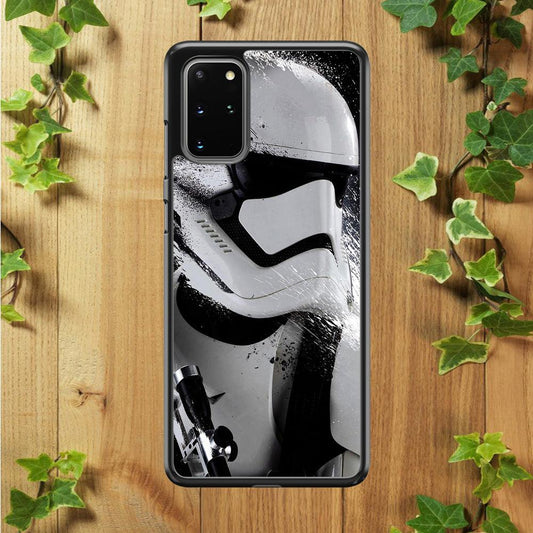 Star Wars Stormtrooper Painting Samsung Galaxy S20 Plus Case-Rubber / Black (2D Case)-Xtracase