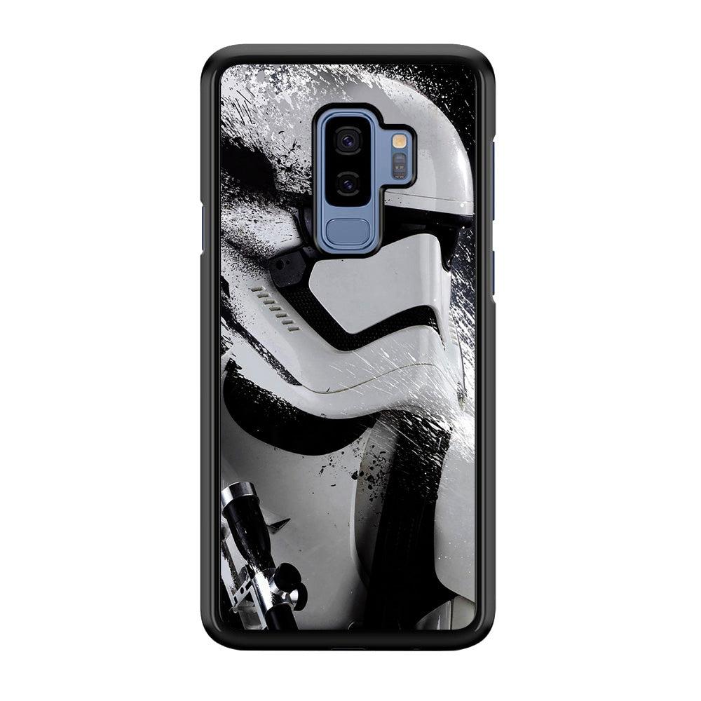 Star Wars Stormtrooper Painting Samsung Galaxy S9 Plus Case-Rubber / White (2D Case)-Xtracase