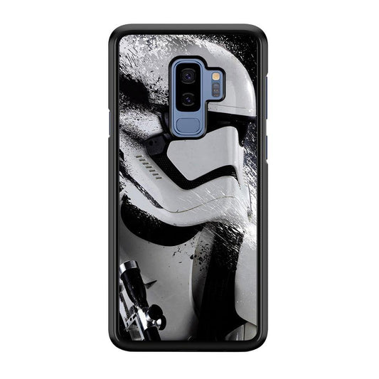 Star Wars Stormtrooper Painting Samsung Galaxy S9 Plus Case-Rubber / White (2D Case)-Xtracase
