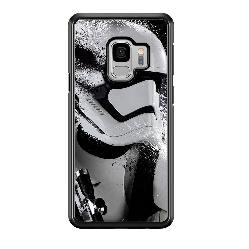 Star Wars Stormtrooper Painting Samsung Galaxy S9 Case-Rubber / White (2D Case)-Xtracase