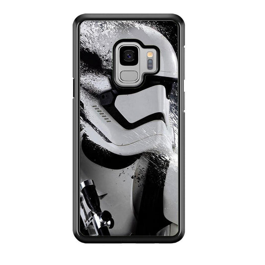 Star Wars Stormtrooper Painting Samsung Galaxy S9 Case-Rubber / White (2D Case)-Xtracase