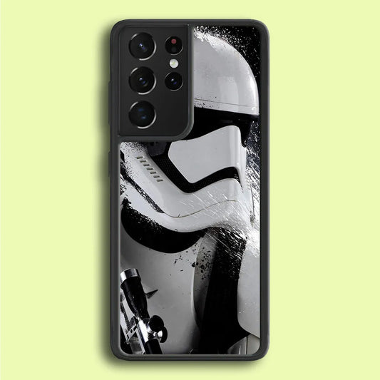 Star Wars Stormtrooper Painting Samsung Galaxy S25 Ultra Case-Plastic / Full Wrap (3D Case)-Xtracase
