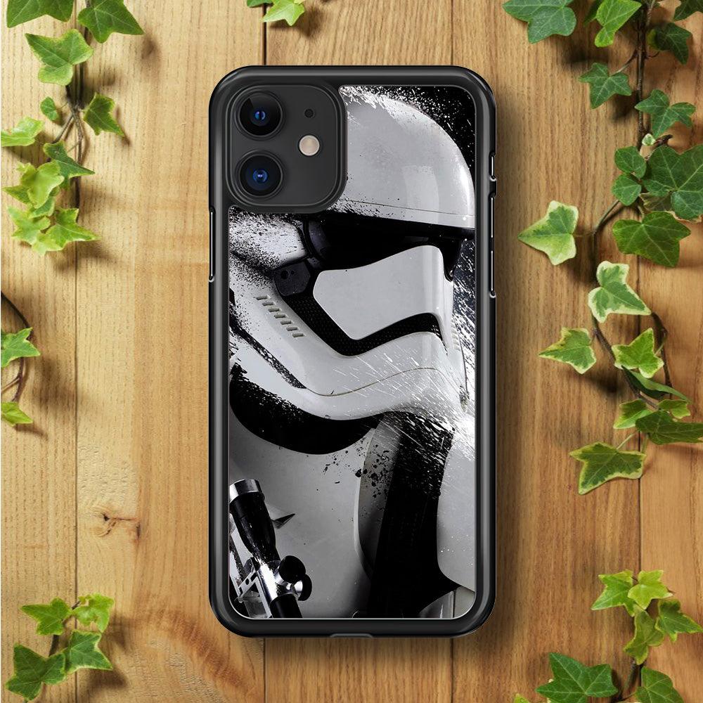 Star Wars Stormtrooper Painting iPhone 11 Case-Rubber / Black (2D Case)-Xtracase