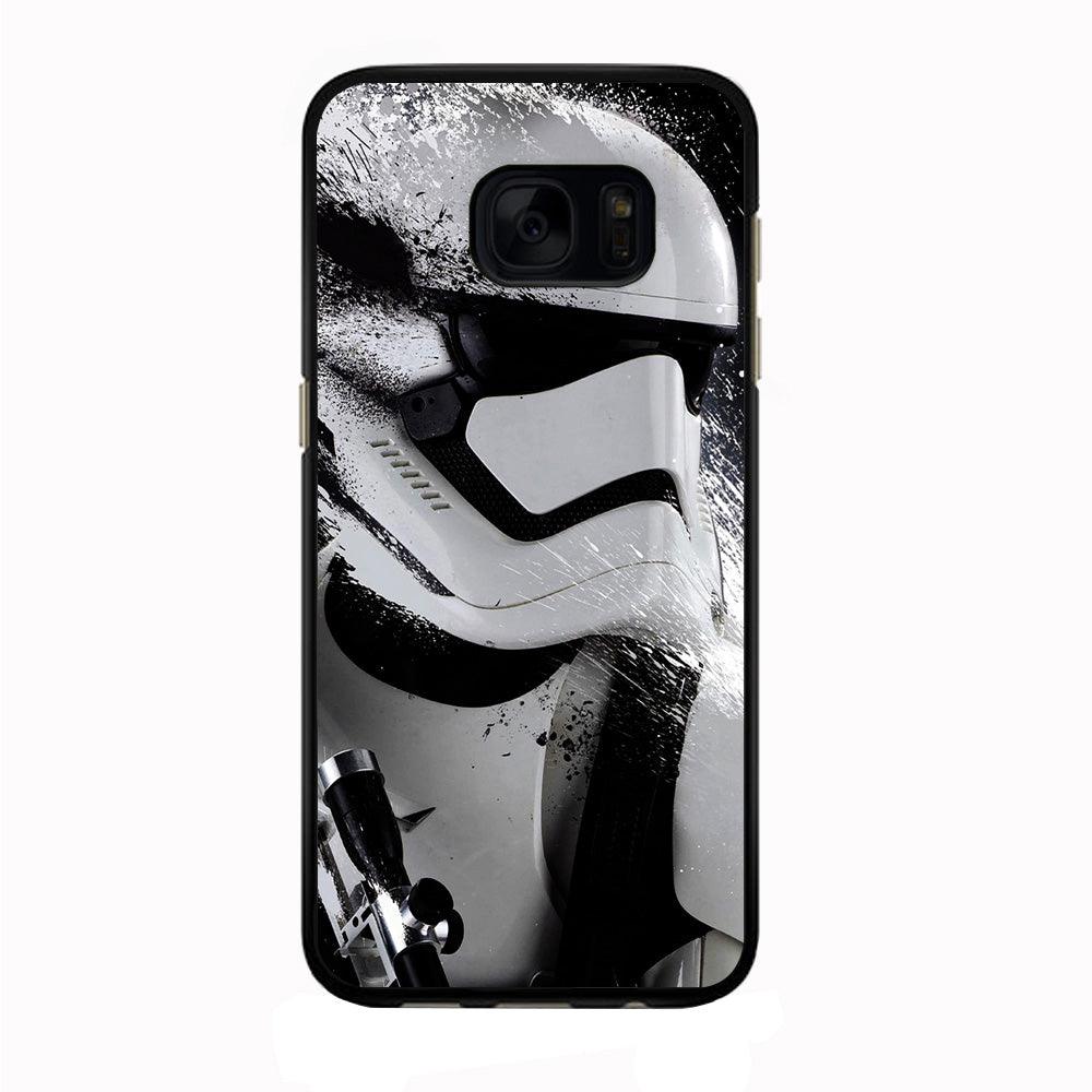 Star Wars Stormtrooper Painting Samsung Galaxy S7 Case-Rubber / Black (2D Case)-Xtracase