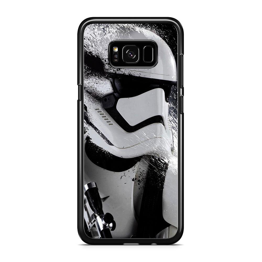 Star Wars Stormtrooper Painting Samsung Galaxy S8 Case-Rubber / Black (2D Case)-Xtracase