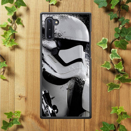 Star Wars Stormtrooper Painting Samsung Galaxy Note 10 Case-Rubber / Black (2D Case)-Xtracase