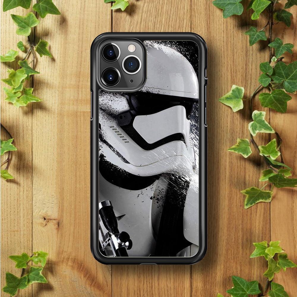 Star Wars Stormtrooper Painting iPhone 11 Pro Max Case-Rubber / Black (2D Case)-Xtracase