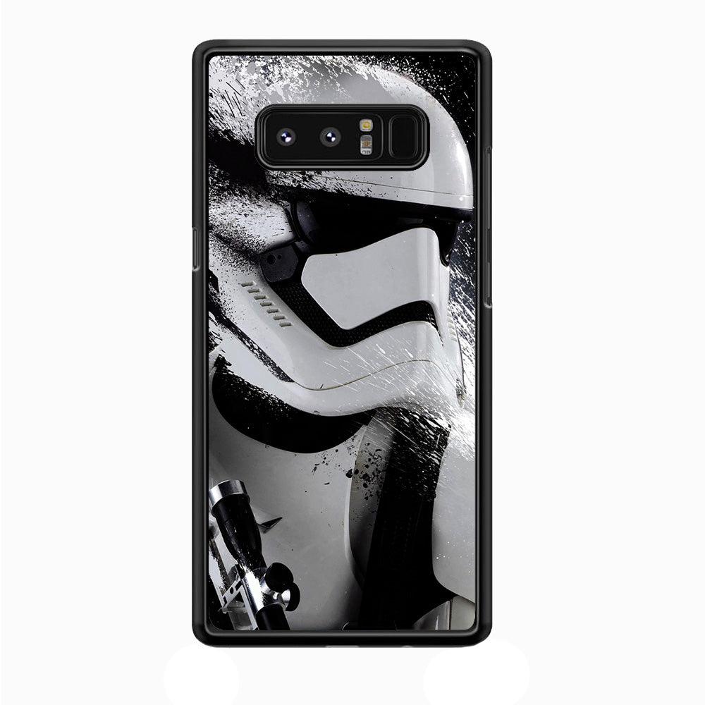 Star Wars Stormtrooper Painting Samsung Galaxy Note 8 Case-Rubber / Black (2D Case)-Xtracase