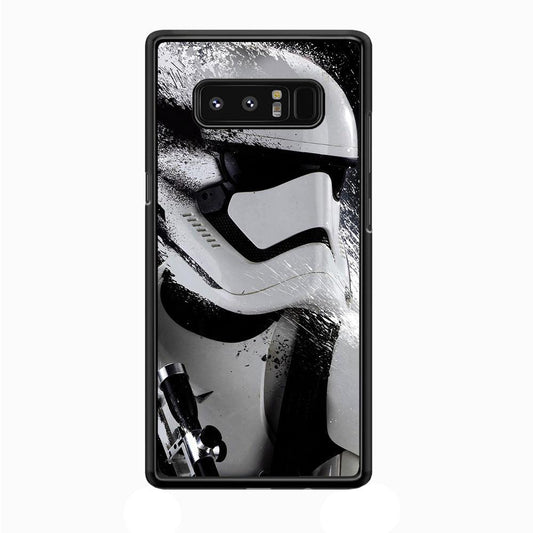 Star Wars Stormtrooper Painting Samsung Galaxy Note 8 Case-Rubber / Black (2D Case)-Xtracase