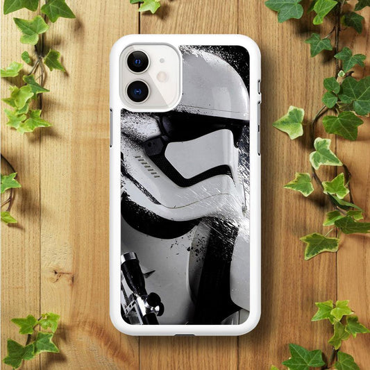 Star Wars Stormtrooper Painting iPhone 11 Case-Rubber / White (2D Case)-Xtracase