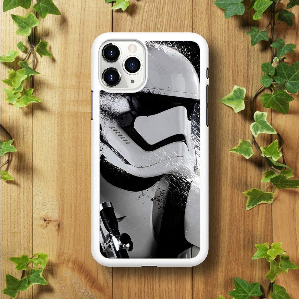 Star Wars Stormtrooper Painting iPhone 11 Pro Case-Rubber / White (2D Case)-Xtracase