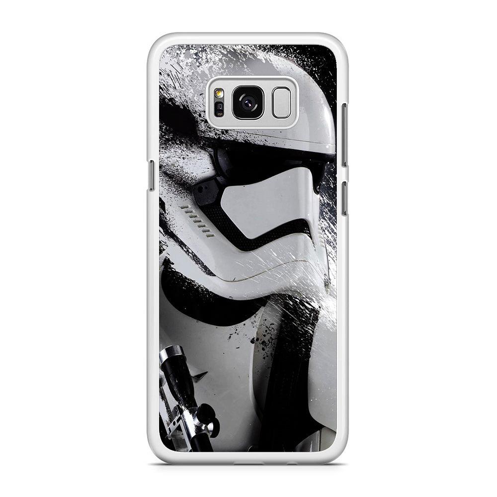 Star Wars Stormtrooper Painting Samsung Galaxy S8 Plus Case-Rubber / White (2D Case)-Xtracase