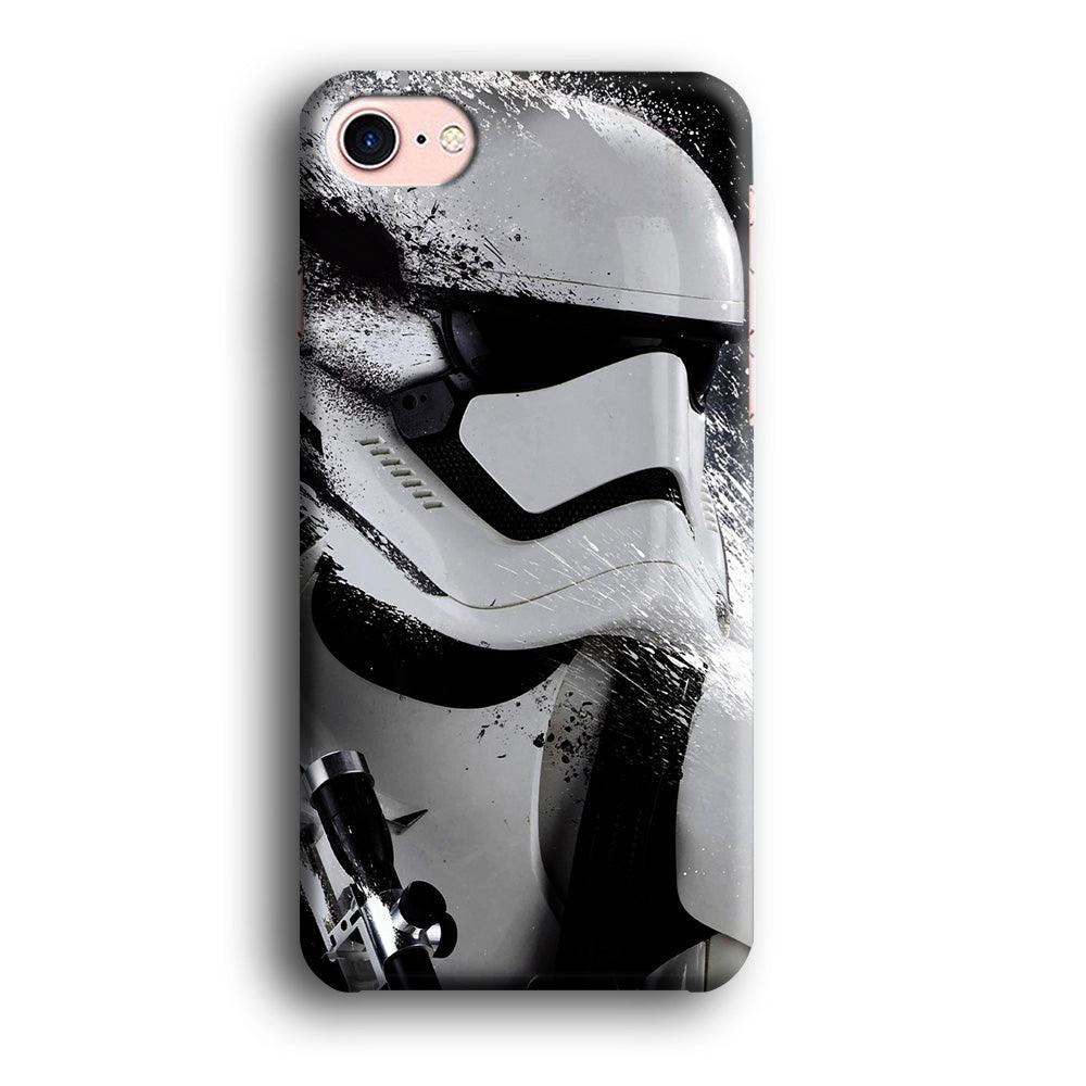 Star Wars Stormtrooper Painting iPhone SE 2020 Case-Plastic / Full Wrap (3D Case)-Xtracase