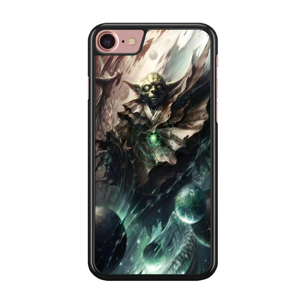 Star Wars Yoda iPhone 7 Case-Rubber / Black (2D Case)-Xtracase
