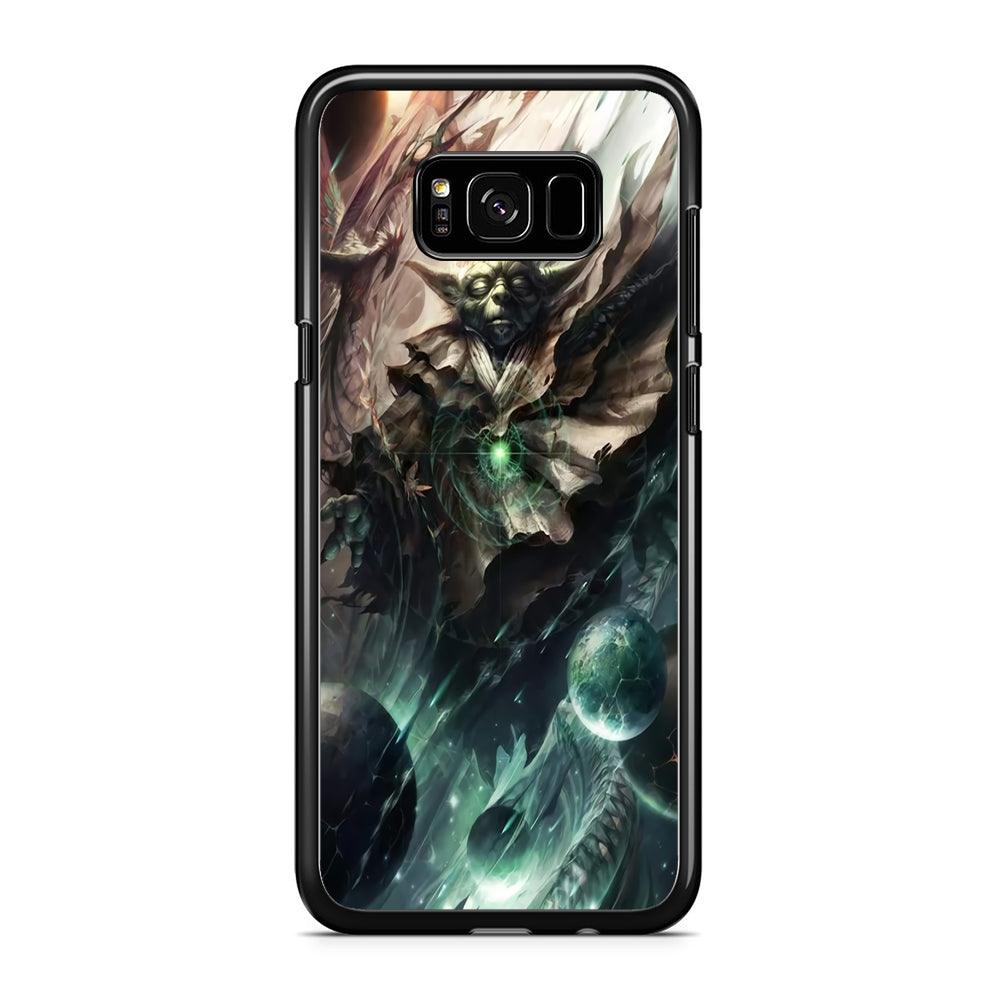 Star Wars Yoda Samsung Galaxy S8 Case-Rubber / Black (2D Case)-Xtracase