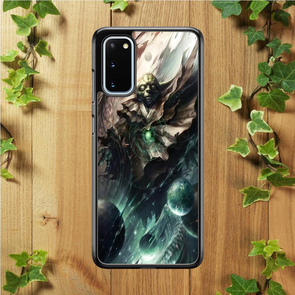 Star Wars Yoda Samsung Galaxy S20 Case-Rubber / White (2D Case)-Xtracase