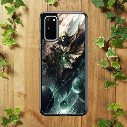 Star Wars Yoda Samsung Galaxy S20 Case-Rubber / White (2D Case)-Xtracase