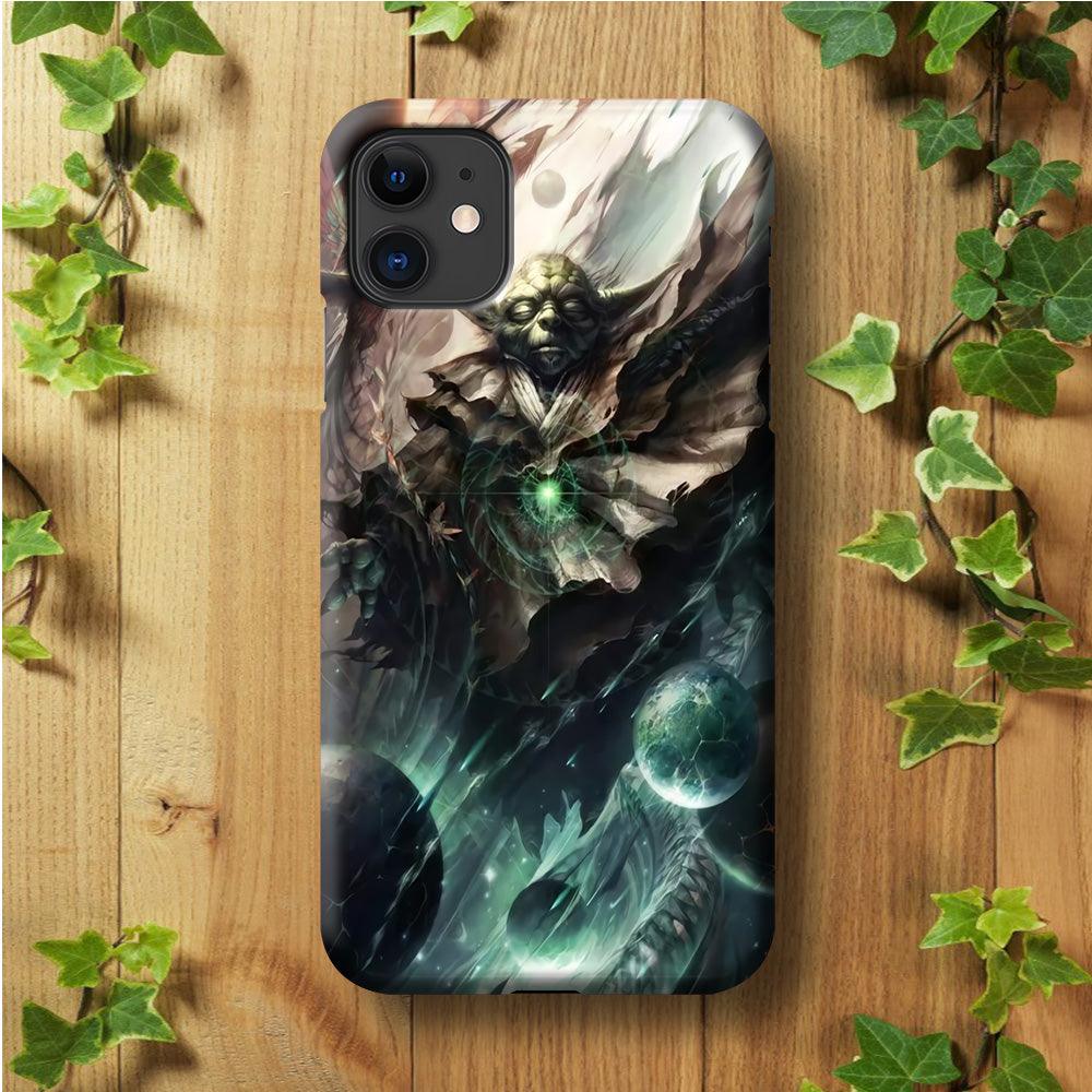 Star Wars Yoda iPhone 11 Case-Plastic / Full Wrap (3D Case)-Xtracase